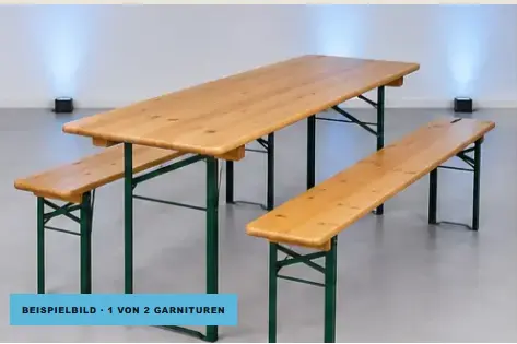 Bierzeltgarnitur – 1 Stück von Andre's Mietartikelverleih