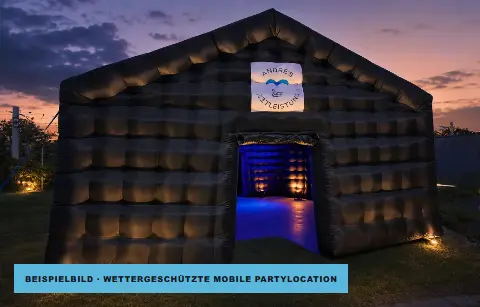 Aufblasbares Event- & Discozelt 9 × 6 m von Andre's Mietartikelverleih